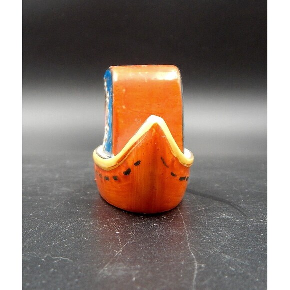 Meiko Porcelain Gondola Boat Salt & Pepper Shakers Hand-Painted Occupied Japan - Picture 4 of 11